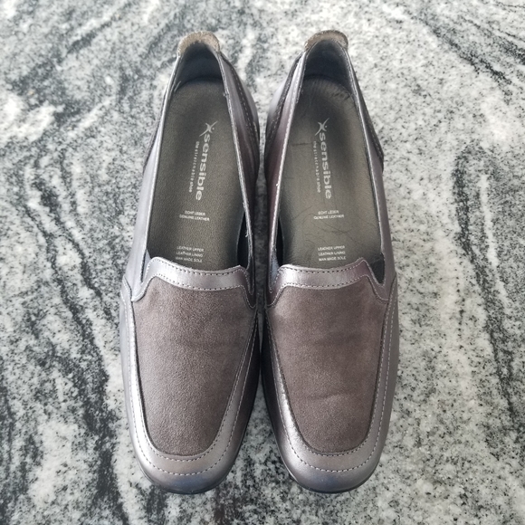 (7½) Xsensible shoes, Shimmery Silver and Gray - Picture 3 of 10
